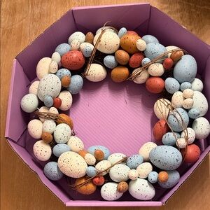 Colorful Speckled Egg Wreath